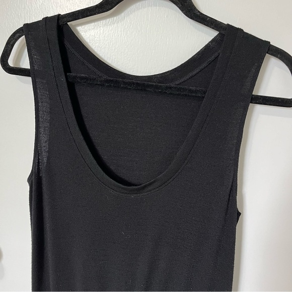 Aritzia Wilfred Izabel Scoop Back Sleeveless Knit Romper Black size XSmall - Picture 9 of 15